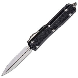 Кишеньковий ніж Microtech Makora Double Edge Stonewash Signature Series (206-10S), Колір: Чорний