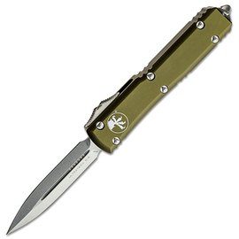 Ніж Microtech Ultratech Drop Point Stonewash od green (121-10OD), Покриття клинка: SW (Stonewash), Колір: Зелений