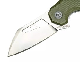 Нож Fox Atrax Micarta olive (FE-027 MOD), Цвет : Оливковый, Марка стали: 9Cr13, Материал рукояти: Мікарта, изображение 2
