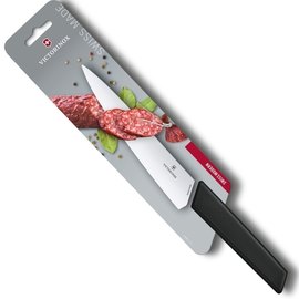 Нож кухонный Victorinox Swiss Modern Carving 19см с черн. ручкой (блистер) 6.9013.19B, изображение 3