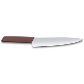 Нож кухонный Victorinox Swiss Modern Carving 22см с бордо. ручкой (блистер) 6.9016.221B, Цвет : Красный, изображение 2