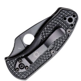 Ніж Spyderco Ambitious Lightweight Black Blade, серрейтор (C148SBBK), зображення 3