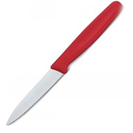 Кухонный нож Victorinox с волнистым лезвием, красный нейлон 5.0631, Цвет : Красный, Материал рукояти: Нейлон