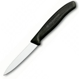 Кухонний ніж Victorinox Swiss Classic, 8 см, чорний 6.7603, Колір: Чорний, Марка сталі: 440А, Матеріал рукояті: Пластик