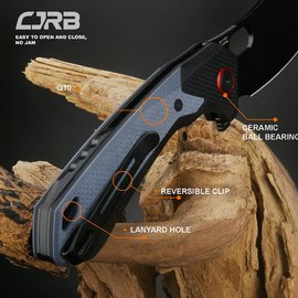 Ніж мисливський CJRB Caldera BB Blue (J1923-BBU), Колір: Black/Blue, зображення 5