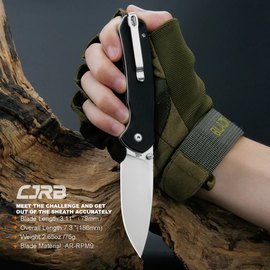Ніж туристичний CJRB Pyrite SW Black (J1925-BK), Колір: Чорний/Сірий, зображення 5