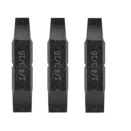 Набор Leatherman из трех двусторонних бит с плоскими отвертками 1/4" & 3/16" (931025)
