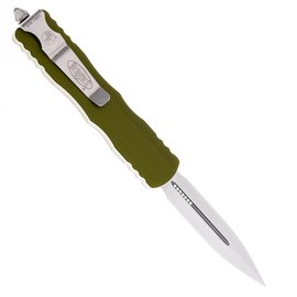 Кишеньковий ніж Microtech Dirac Double Edge Stonewash Distressed od green (225-10DOD), Колір: Зелений, зображення 2