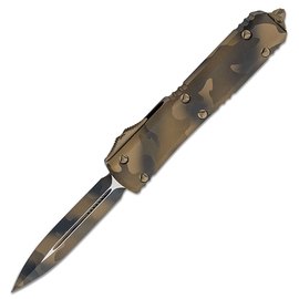 Кишеньковий ніж Microtech Ultratech Double Edge Signature Series (122-1CCS), Колір: Коричневий/Камуфляж