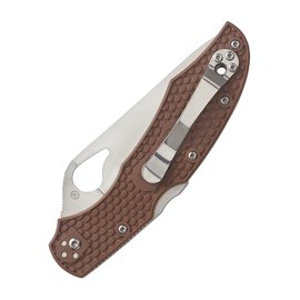 Карманный нож Spyderco Byrd Cara Cara 2 Half Serrated Brown (BY03PSBN2), Цвет : Коричневый, изображение 2