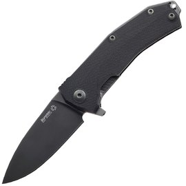 Карманный нож Lionsteel KUR Black (KUR BBK), Покрытие клинка: BSW (Black Stonewash), Цвет : Чёрный
