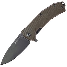 Карманный нож Lionsteel KUR Brown (KUR BBR), Покрытие клинка: BSW (Black Stonewash), Цвет : Коричневый