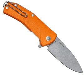 Карманный нож Lionsteel KUR orange (KUR OR), Покрытие клинка: SW (Stonewash), Цвет : Оранжевый, изображение 2