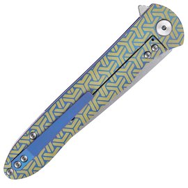 Кишеньковий ніж Artisan Shark Titanium Green (1707G-BU02), Колір: Блакитний/Зелений, зображення 4