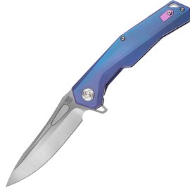 Кишеньковий ніж Artisan Zumwalt M390 Titanium Blue (1808G-BUM), Колір: Блакитний