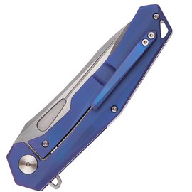 Кишеньковий ніж Artisan Zumwalt M390 Titanium Blue (1808G-BUM), Колір: Блакитний, зображення 4