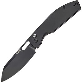 Кишеньковий ніж CJRB Ekko BB black (J1929B-BST), Покриття клинка: Black PVD, Колір: Чорний, Матеріал рукояті: Нержавіюча сталь