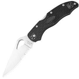 Ніж Spyderco Byrd Harrier 2 FRN, полусеррейтор (BY01PSBK2)