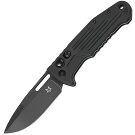 Ніж тактичний Fox Smarty Black Spear Point Blade aluminium black (FX-503SP B), Покриття клинка: Black PVD, Колір: Black