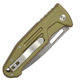 Ніж тактичний  Fox Smarty Black Spear Point Blade aluminium od green (FX-503SP OD), Покриття клинка: PVD, Колір: Зелений, зображення 4