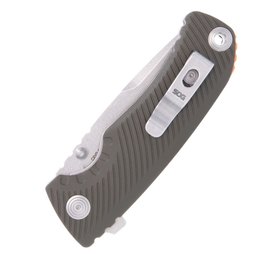 Ніж туристичний SOG Tellus ATK, Olive Drab/Orange (11-06-01-43), Покриття клинка: SW (Stonewash), Колір: Оливковий/Помаранчевий, зображення 3