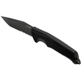 Нож туристический SOG Trident FX Blackout/Partailly Serrated (17-12-02-57), Цвет : Black, Тип режущей кромки: Полусеррейтор, изображение 3