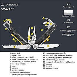 Мультитул Leatherman SIGNAL 832265, изображение 5