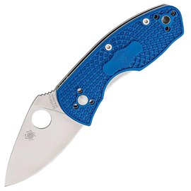 Карманный нож Spyderco Ambitious Lightweight Blue (C148PBL), Тип режущей кромки: Гладкое лезвие