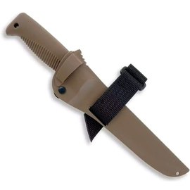 Ніж тактичний Peltonen M95 Ranger Knife Coyote Handle (teflon, composite) FJP120, Покриття клинка: Black PTFE (Teflon), Колір: Coyote, зображення 3