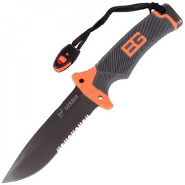 Ніж для виживання Gerber Bear Grylis Ultimate Pro Fixed Blade (Replica), Тип ріжучої кромки: Напівсеррейтор