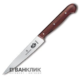 Нож кухонный Victorinox с волнистым лезвием, розовое дерево 5.2030.12