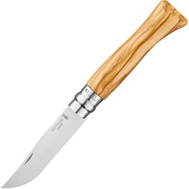 Нож туристический Opinel №9 VRI олива (002426), Материал рукояти: Оливковое дерево