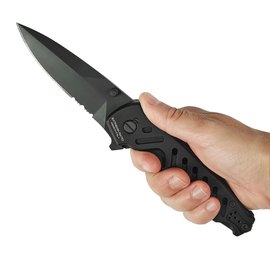 Ніж тактичний Extrema Ratio Caimano Nero N.A. MIL-C Black (04.1000.0166/BLK), Покриття клинка: Black Oxide, Колір: Black, зображення 5
