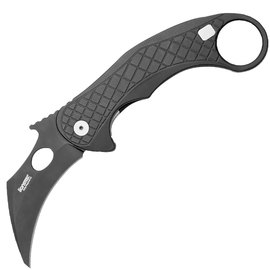 Нож керамбит Lionsteel L.E.One, Black Blade, Aluminium Black (LE1 A BB), Цвет : Black