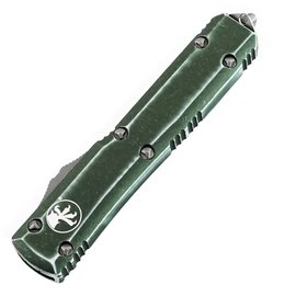 Кишеньковий ніж Microtech Ultratech Double Edge Stonewash FS Distressed OD Green (122-12DOD), Колір: Green, зображення 3