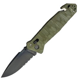 Нож армейский (военный) Tarrerias-Bonjean CAC S200 Army Knife Olive (11060044), Цвет : Olive, Тип режущей кромки: Полусеррейтор