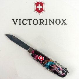 Багатофункціональний ніж Victorinox Climber Zodiac Лазурний дракон 1.3703.3.Z3290p, Колір: Black, Принт: Блакитний дракон, зображення 5