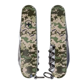 Многофункциональный нож Victorinox Huntsman Army Пиксель 1.3713.3.W3940p, Цвет : Green, Принт: Пиксель, изображение 2