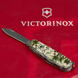 Многофункциональный нож Victorinox Huntsman Army Пиксель 1.3713.3.W3940p, Цвет : Green, Принт: Пиксель, изображение 5