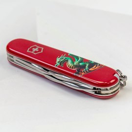 Многофункциональный нож Victorinox Spartan Zodiac Зеленый дракон на дереве 1.3603.Z3350u, изображение 3