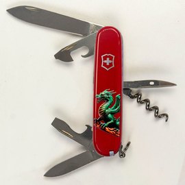 Многофункциональный нож Victorinox Spartan Zodiac Зеленый дракон на дереве 1.3603.Z3350u, изображение 4