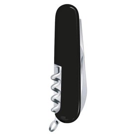 Багатофункціональний ніж Victorinox Waiter Ukraine червоно-чорний 0.3303.1.3, Колір: Black/Red, зображення 4