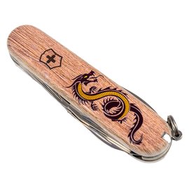 Многофункциональный нож Victorinox Spartan Zodiac Деревянный дракон 1.3603.7_Z3310h, Принт: Деревянный дракон, изображение 2