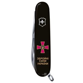 Многофункциональный нож Victorinox Climber Army 1.3703.3_W1011u, Цвет : Black, Принт: ЗСУ, изображение 2