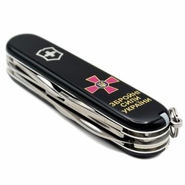Многофункциональный нож Victorinox Climber Army 1.3703.3_W1011u, Цвет : Black, Принт: ЗСУ, изображение 5