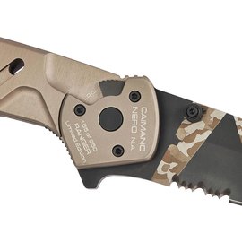 Ніж тактичний Extrema Ratio Caimano Nero N.A. Ranger XXV Anniversarium Limited Edition (04.1000.0166/BW/TM), Покриття клинка: Geotech Camo, Колір: Tan, зображення 4