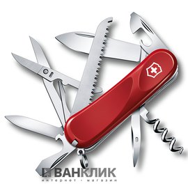 Нож Victorinox Delemont, Evolution 17, 85 мм, красный 2.3913.E