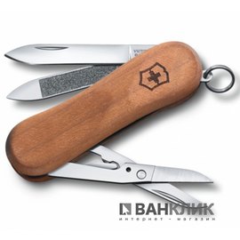 Нож Victorinox Delemont, EvoWood 81, 65 мм, орех 0.6421.63