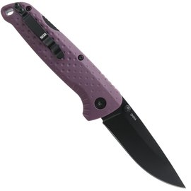 Нож туристический SOG Adventurer LB, Dusk Purple/Black (13-11-04-43), Покрытие клинка: Titanium Nitride, Цвет : Purple/Black, изображение 2