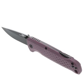 Нож туристический SOG Adventurer LB, Dusk Purple/Black (13-11-04-43), Покрытие клинка: Titanium Nitride, Цвет : Purple/Black, изображение 4